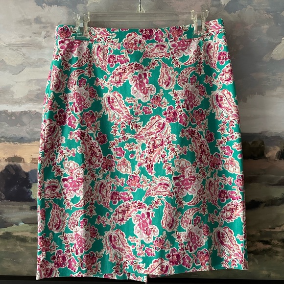J. Crew Factory Floral Pencil Skirt - Picture 2 of 7